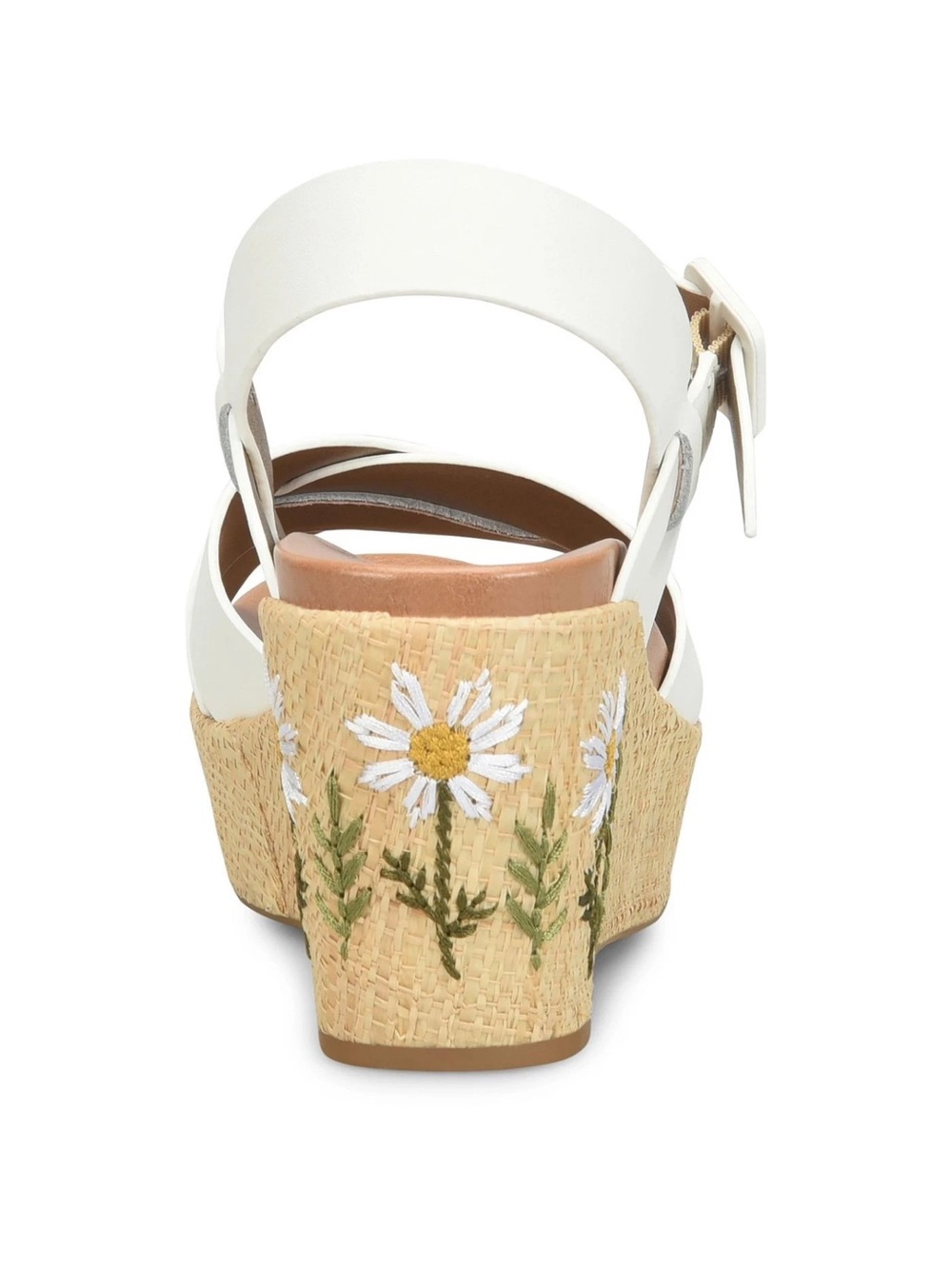 Kork-Ease White Leather Crisscross Ankle-Strap Wedges NEW SIZE 8 - Picture 3 of 11